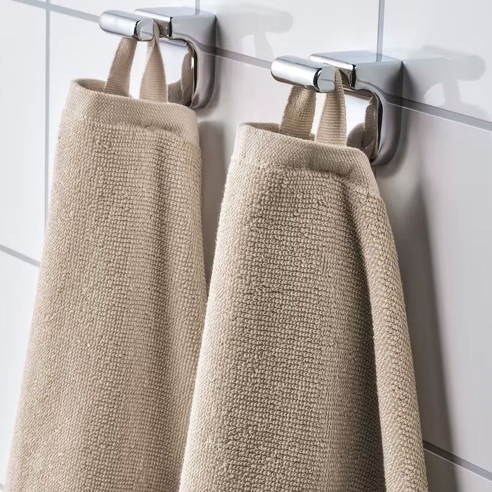 VAGSJON hand towel, light beige, 40x70 cm