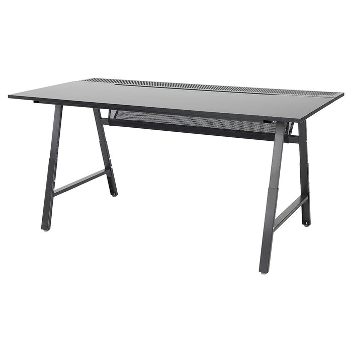 UTESPELARE Gaming desk, black 160x80 cm