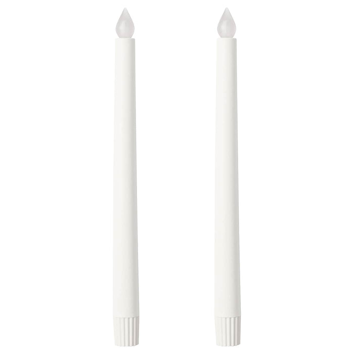 ADELLOVTRAD LED candle, white/indoor, 28 cm