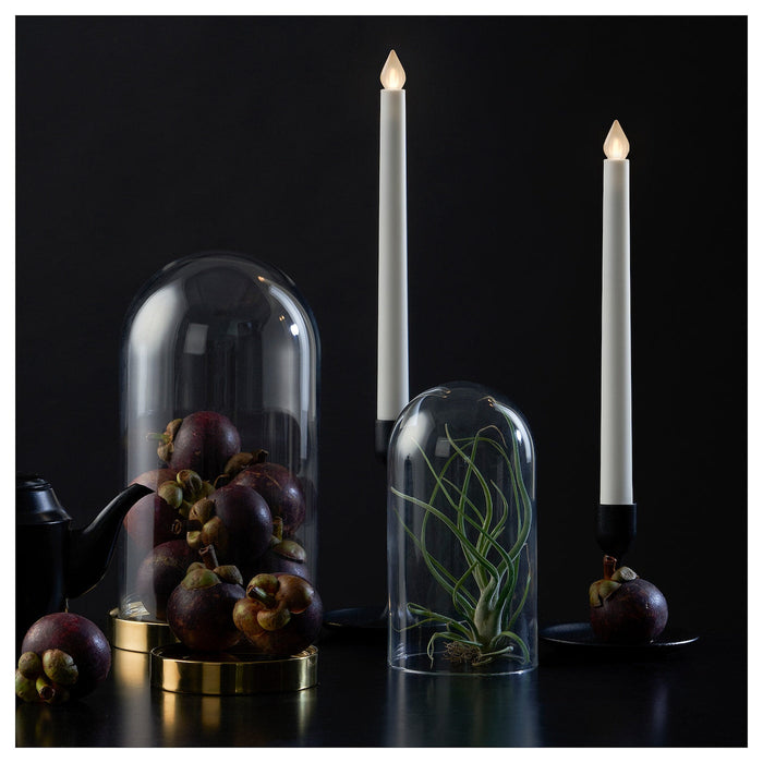 ADELLOVTRAD LED candle, white/indoor, 28 cm