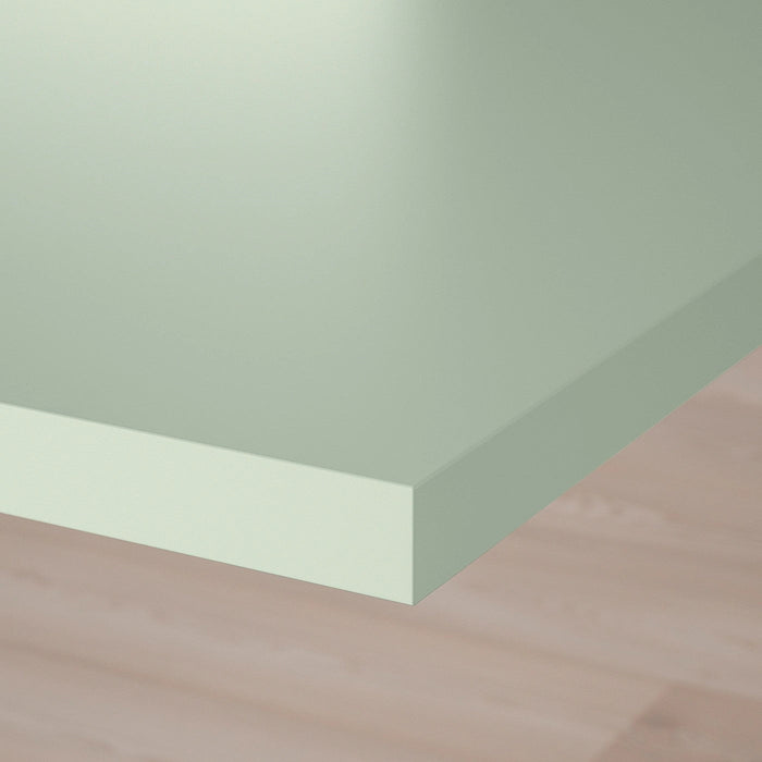 LAGKAPTEN Table top, light green 120x60 cm