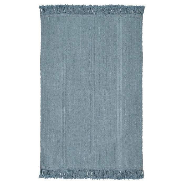 SORTSO Rug, flatwoven, light blue, 55x85 cm