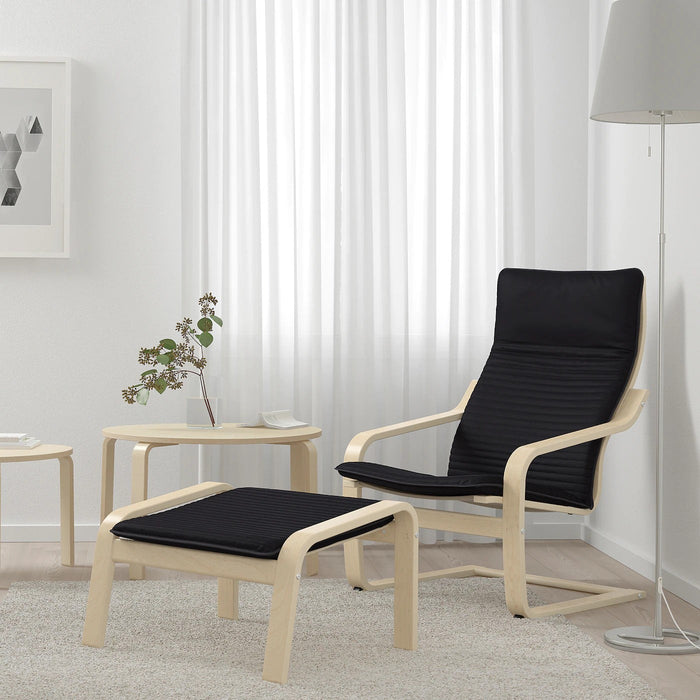 POANG Armchair, birch veneer/Knisa black