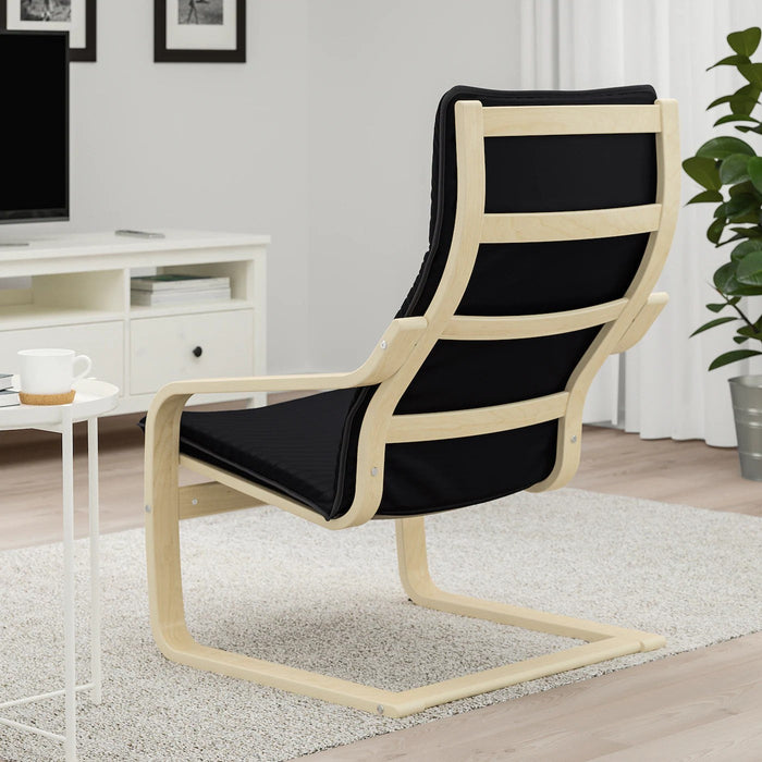 POANG Armchair, birch veneer/Knisa black