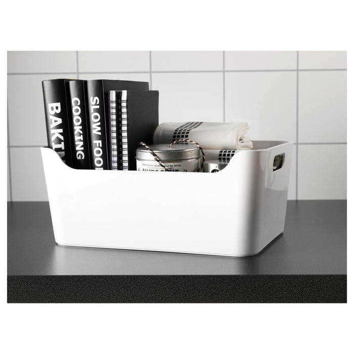 VARIERA box, white, 34x24 cm