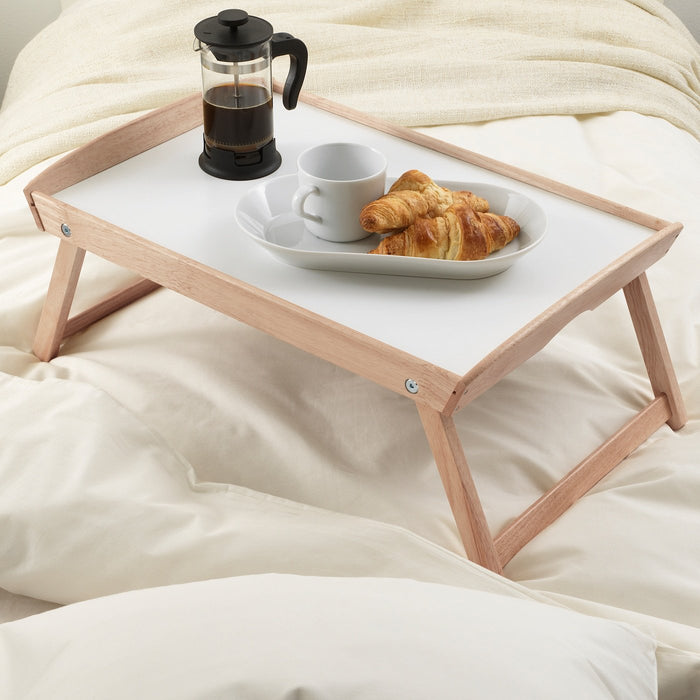 DJURA Bed tray, rubberwood 58x38x25 cm