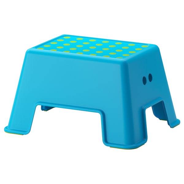 BOLMEN step stool, blue