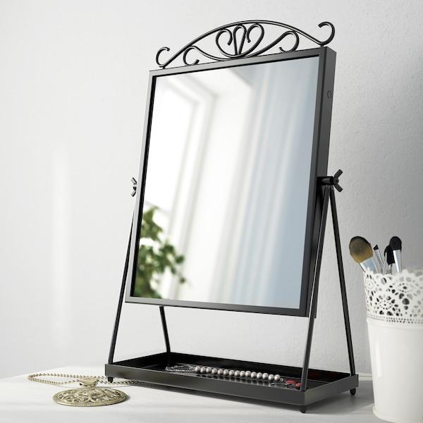 KARMSUND Table mirror, black 27x43 cm