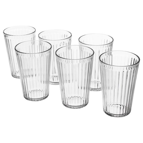 VARDAGEN glass 43cl clear glass (6 pieces)