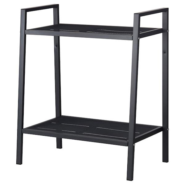 LERBERG Shelf unit, dark grey 60x70 cm