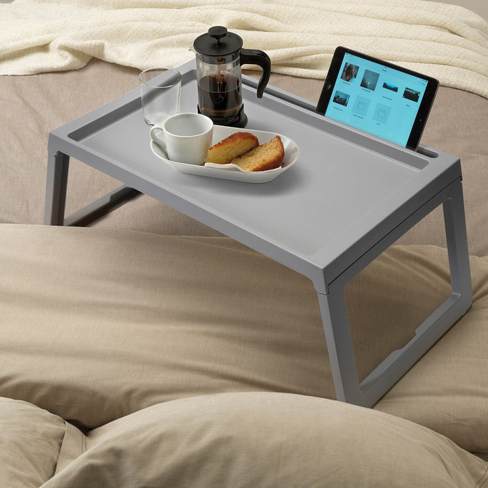 KLIPSK bed tray, grey