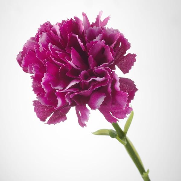 SMYCKA artificial flower 30cm, carnation/dark lilac