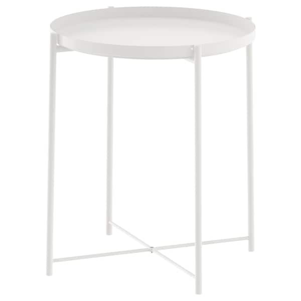 GLADOM Tray table, white 45x53 cm