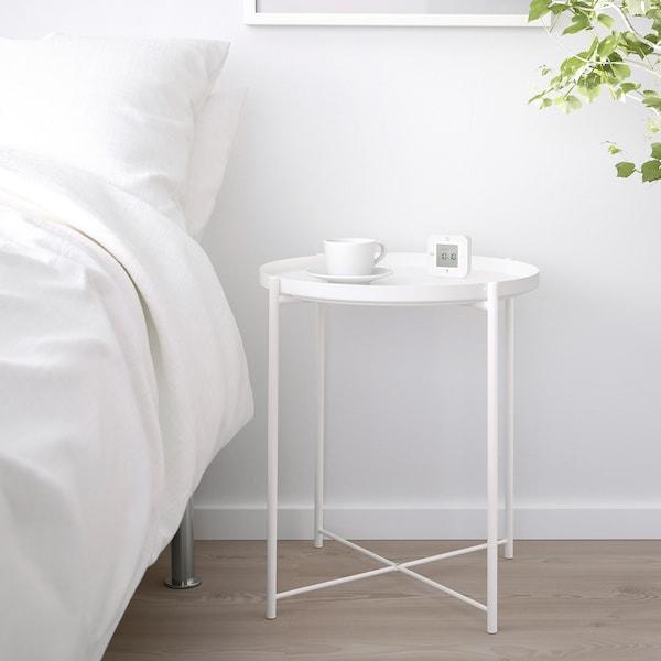 GLADOM Tray table, white 45x53 cm