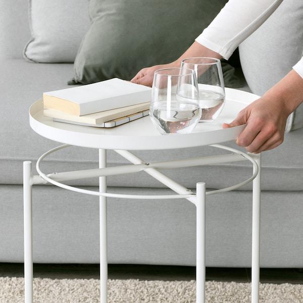 GLADOM Tray table, white 45x53 cm