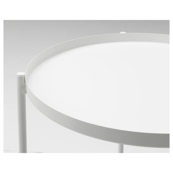 GLADOM Tray table, white 45x53 cm