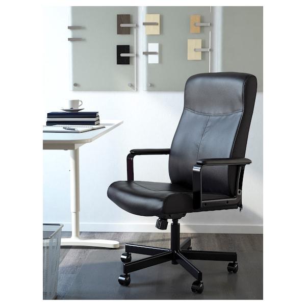 MILLBERGET Swivel chair, Bomstad black