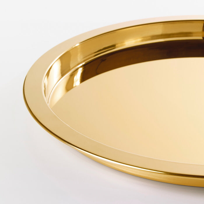 GLATTIS Tray, brass-colour, 38 cm