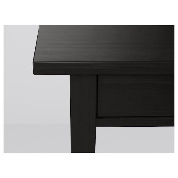 HEMNES Bedside table, black-brown 46x35 cm