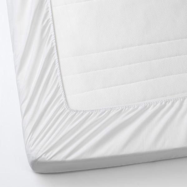 LENAST Mattress protector, white 60x120 cm