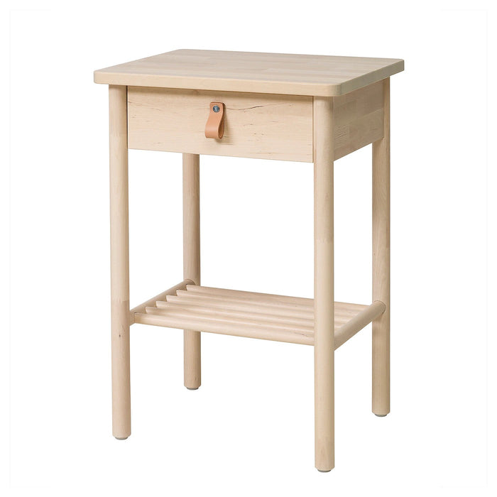 BJORKSNAS Bedside table, birch, 48x38 cm