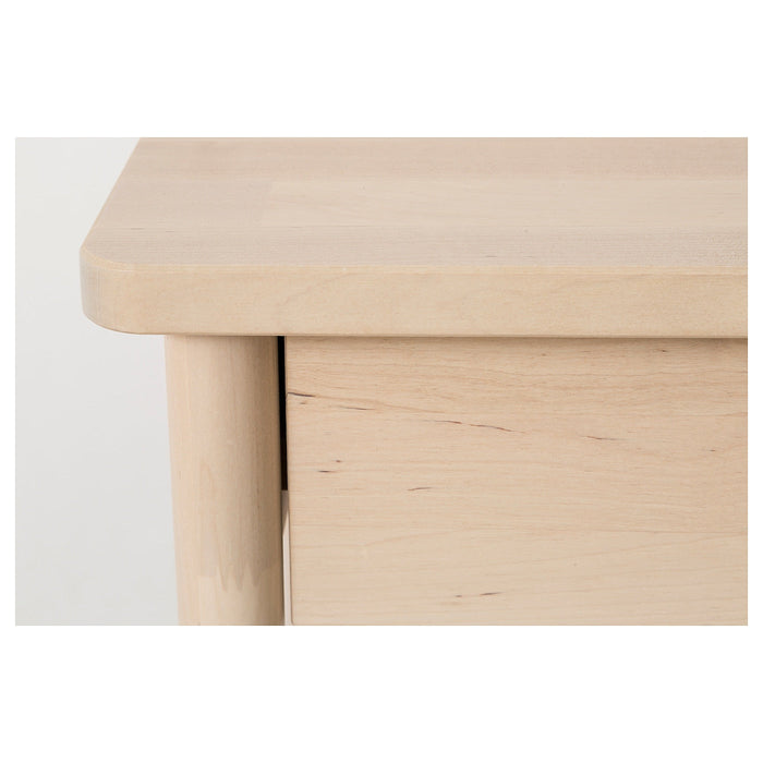 BJORKSNAS Bedside table, birch, 48x38 cm