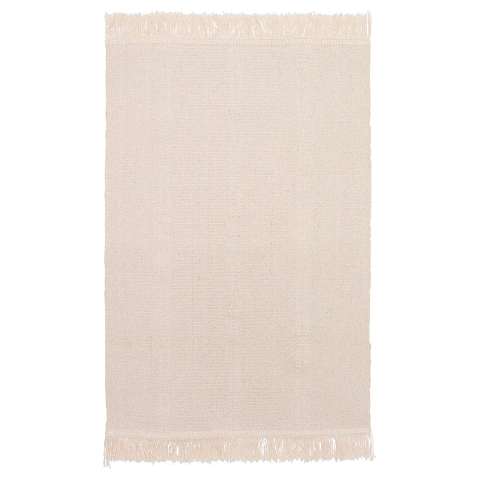 SORTSO Rug, flatwoven, unbleached 55x85 cm