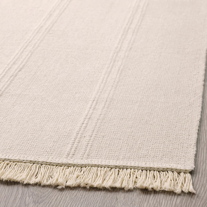 SORTSO Rug, flatwoven, unbleached 55x85 cm