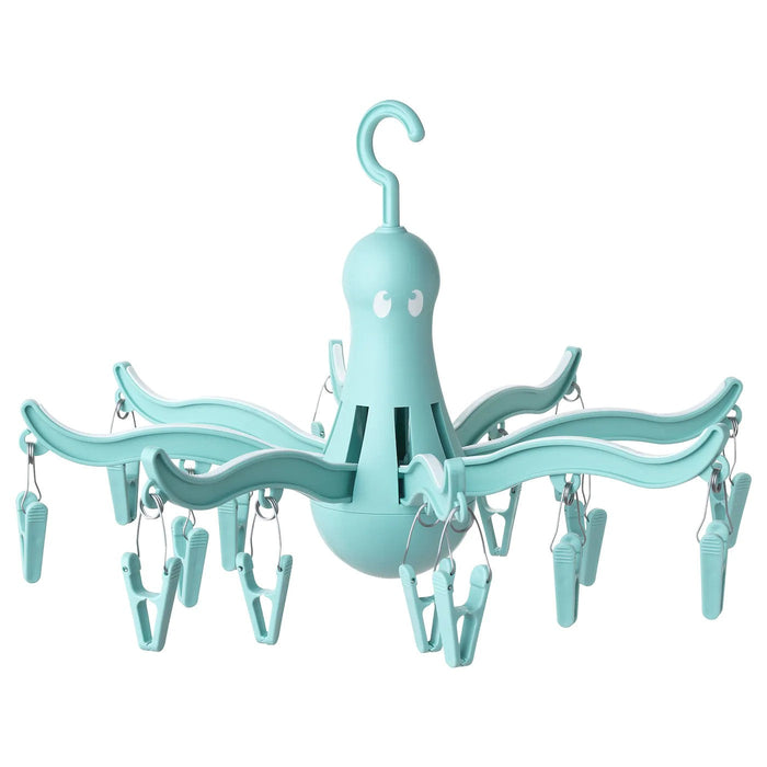 PRESSA hanging dryer 16 clothes pegs, turquoise