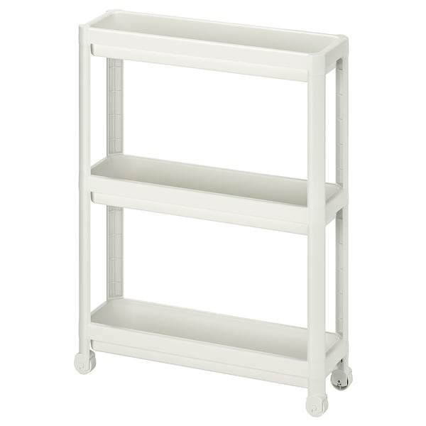 VESKEN trolley, white, 54x18x71 cm