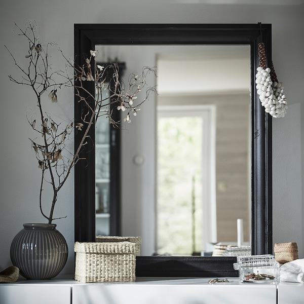 TOFTBYN mirror, black, 65x85 cm