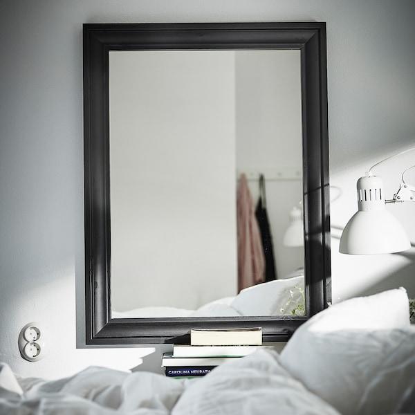 TOFTBYN mirror, black, 65x85 cm