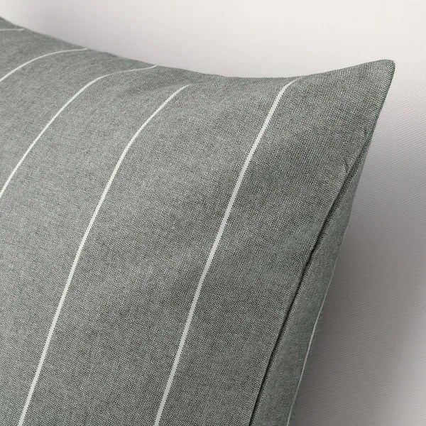 MILDRUN cushion cover, grey/striped, 50x50 cm