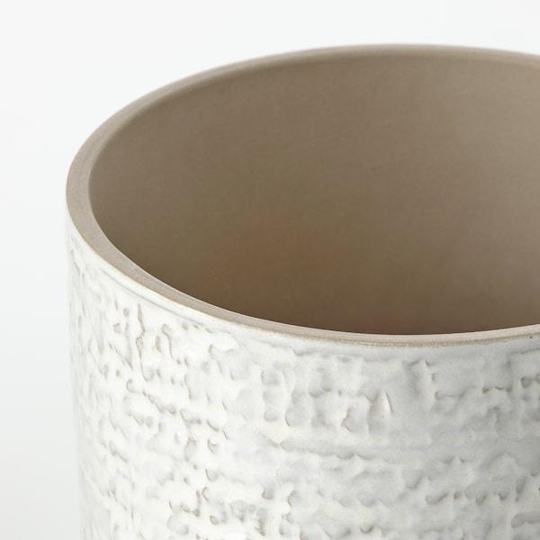 CHIAFRON Plant pot, in/outdoor white 12 cm