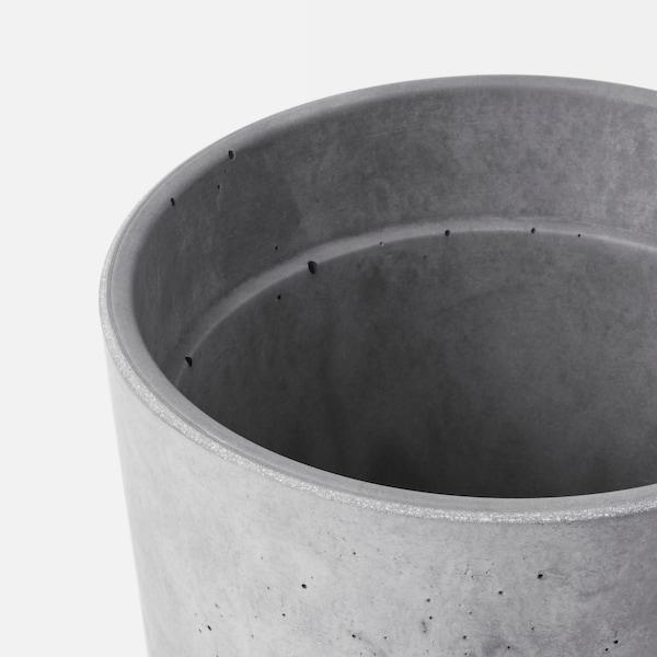 BOYSENBAR Plant pot, in/outdoor light grey 9 cm