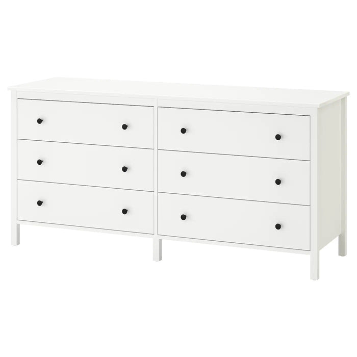 KOPPANG Chest of 6 drawers, white 172x83 cm