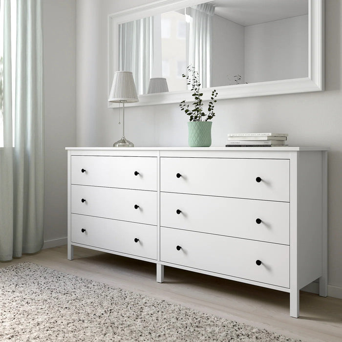 KOPPANG Chest of 6 drawers, white 172x83 cm