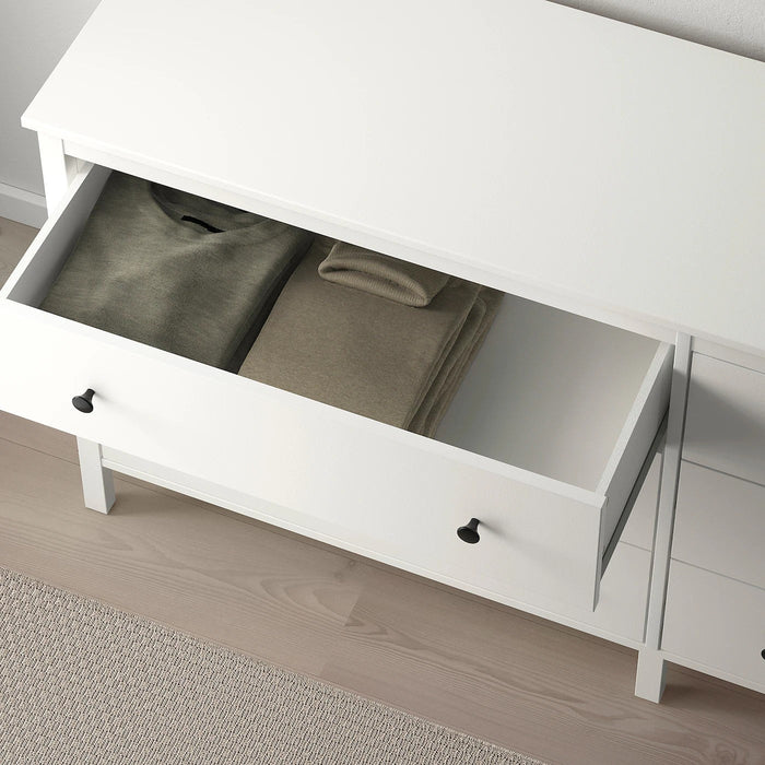 KOPPANG Chest of 6 drawers, white 172x83 cm