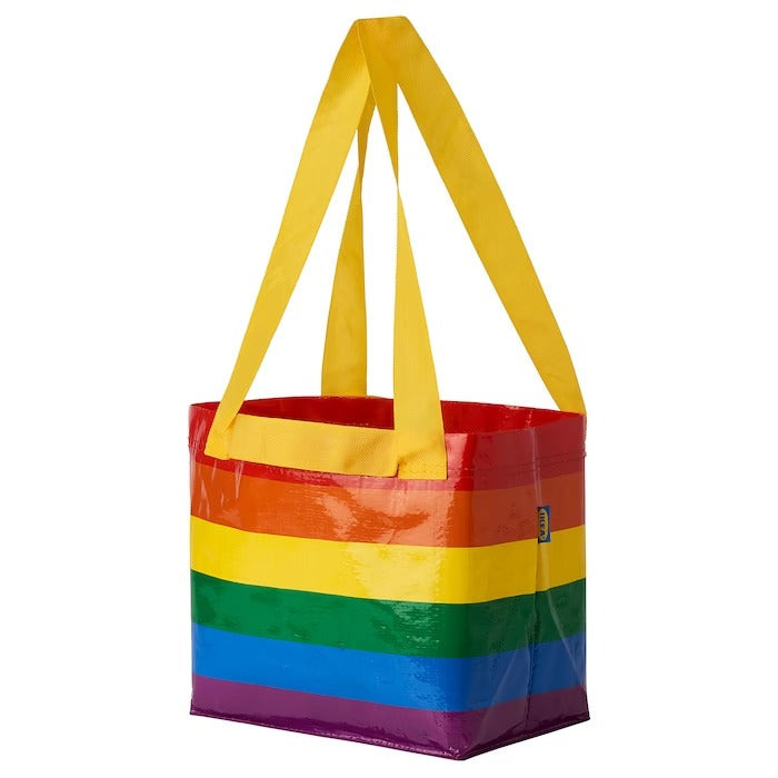 STORSTOMMA Carrier bag, large, multicolour 27x27 cm