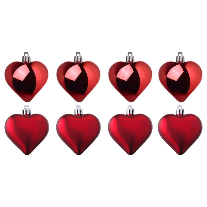 VINTER 2021 Hanging decoration, heart-shaped red