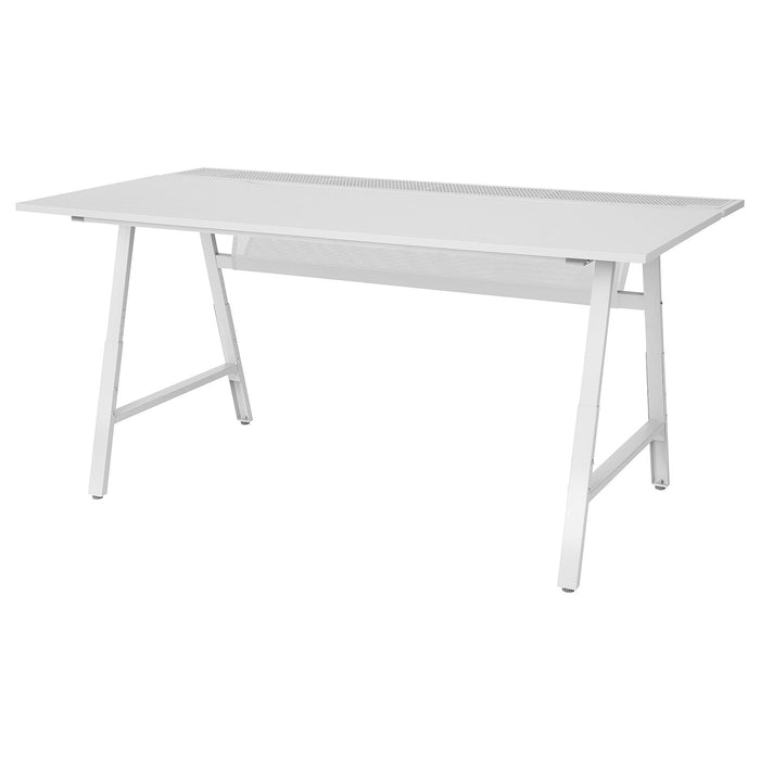 UTESPELARE Gaming desk, light grey 160x80 cm