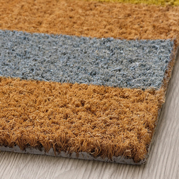 SOLLESTED door mat, indoor, natural/stripe, 40x60