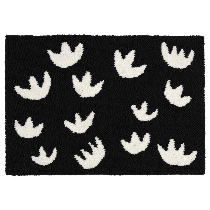 SEJSTRUP Door mat, indoor, black/white, 40x60 cm