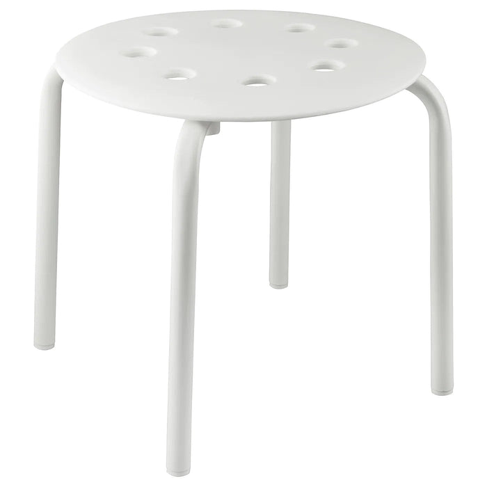 MARIUS Stool, white, 35 cm