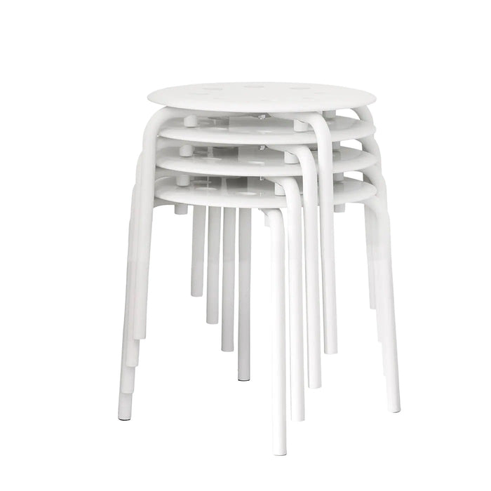 MARIUS Stool, white, 35 cm