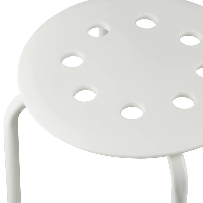 MARIUS Stool, white, 35 cm