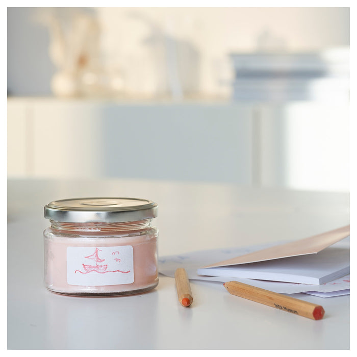 ADELSYREN Scented candle in glass with lid, grapefruit & rose/pale pink, 20 hr