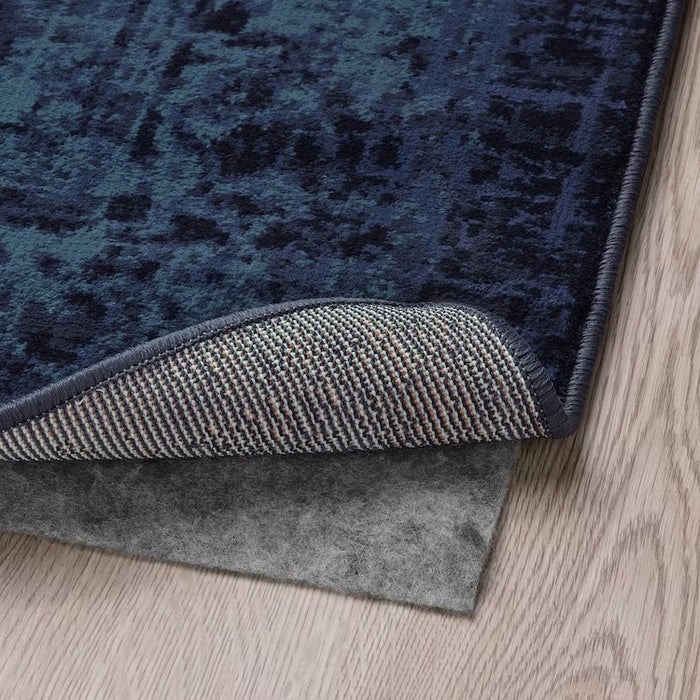 VONSBAK Rug, low pile, dark blue, 133x195 cm