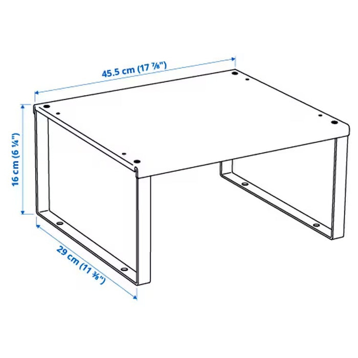 VARIERA Shelf insert, white, 46x29x16 cm