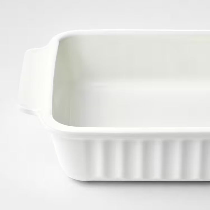 POETISK Oven dish, off-white, 34x23 cm